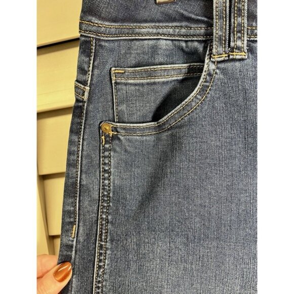 Democracy "Ab"Solution High Rise Wide Leg Trouser Stretch Jeans Slimming Size 10 - Picture 4 of 9